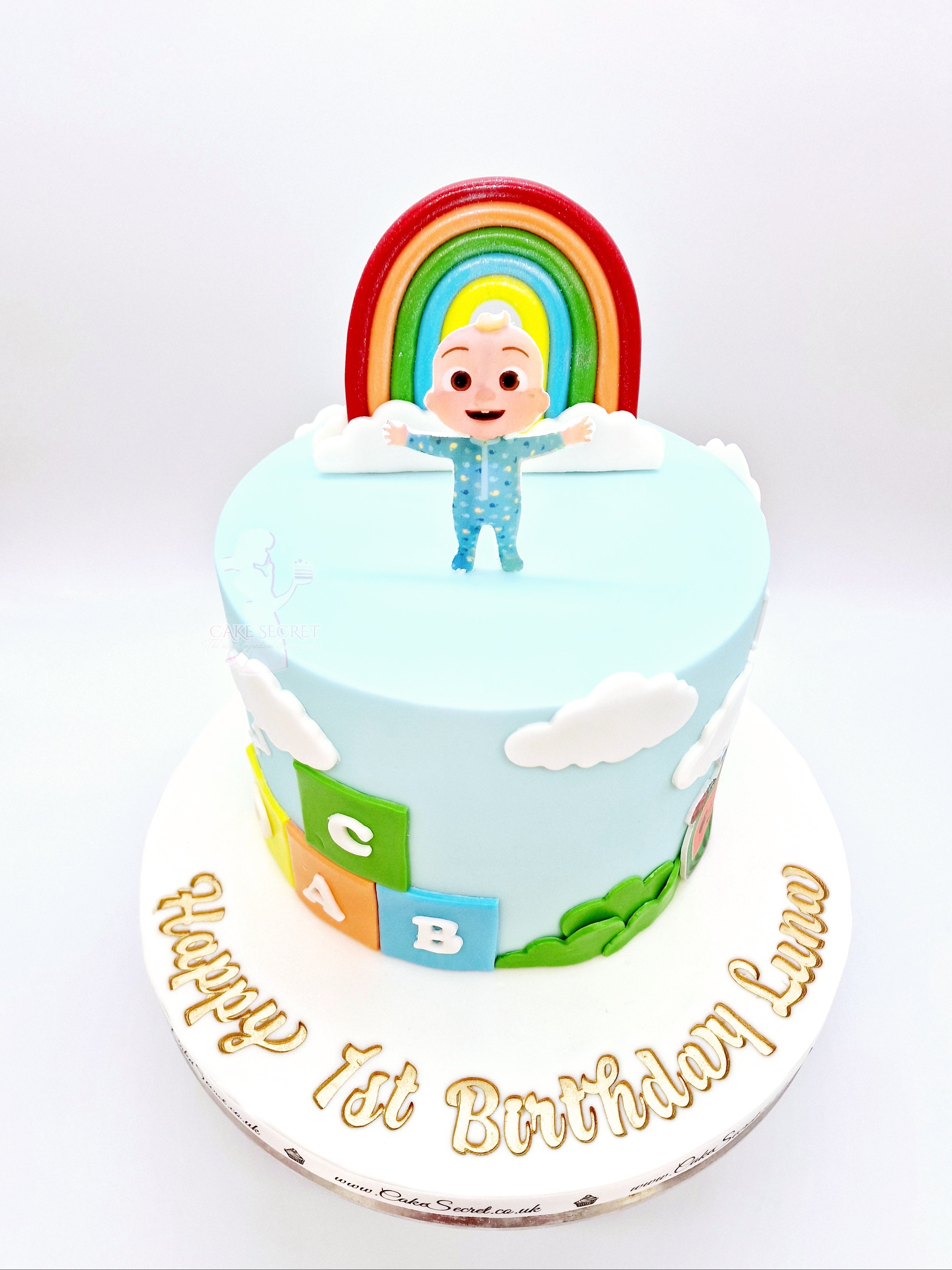 Cocomelon Rainbow Birthday Cake