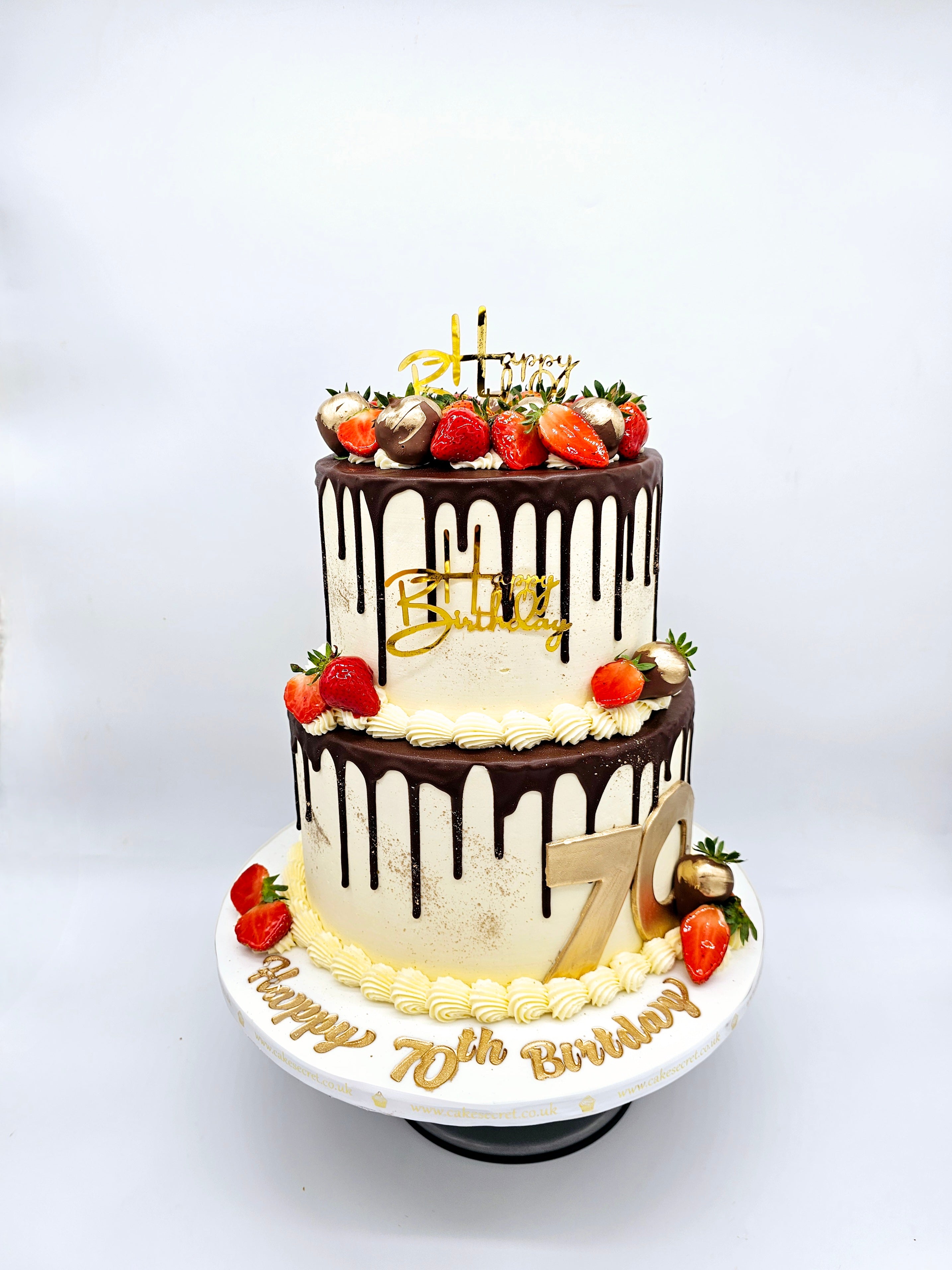 Chocolate Drip Celebration Cake - Cake Secret