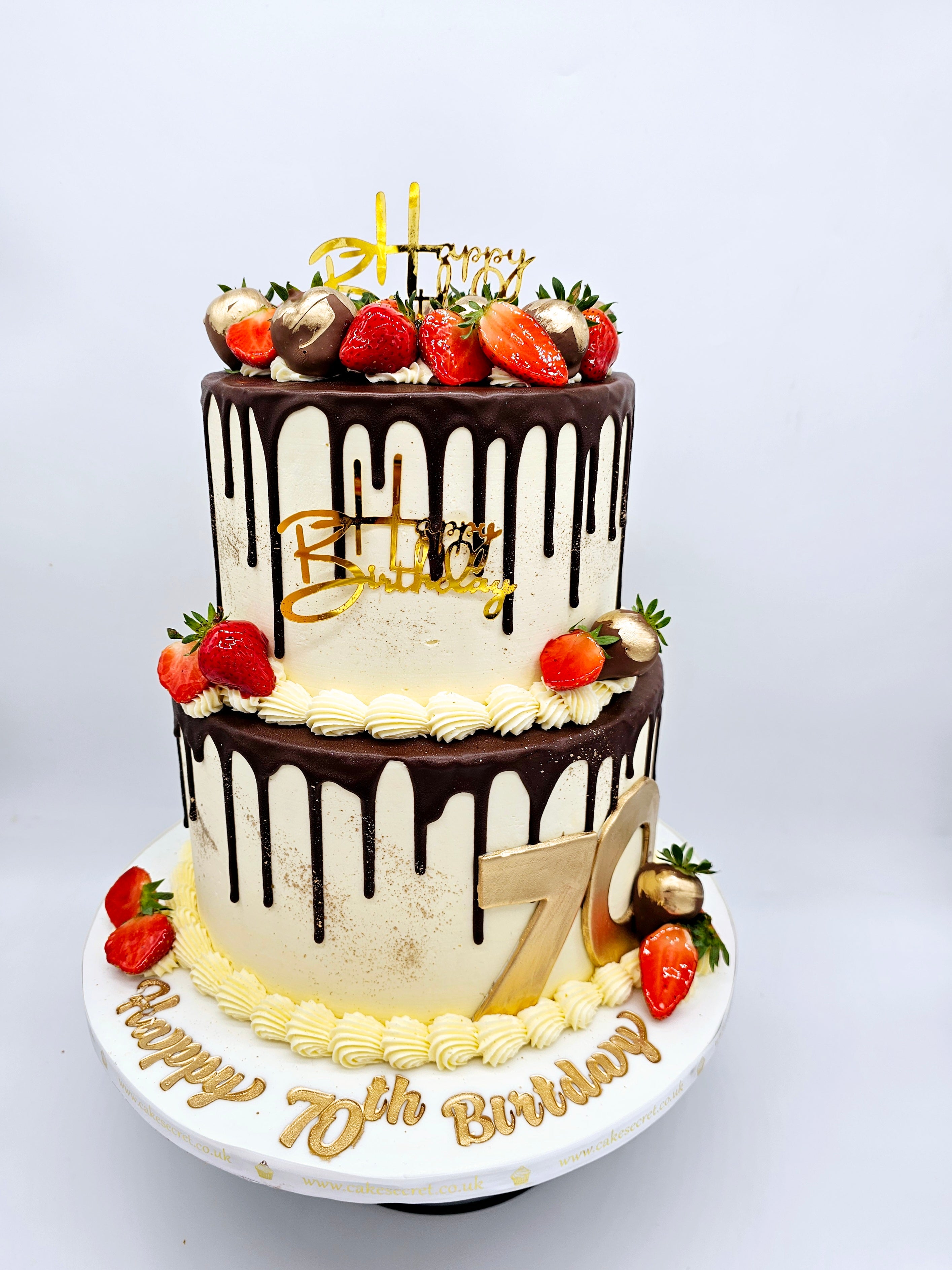 Chocolate Drip Celebration Cake - Cake Secret