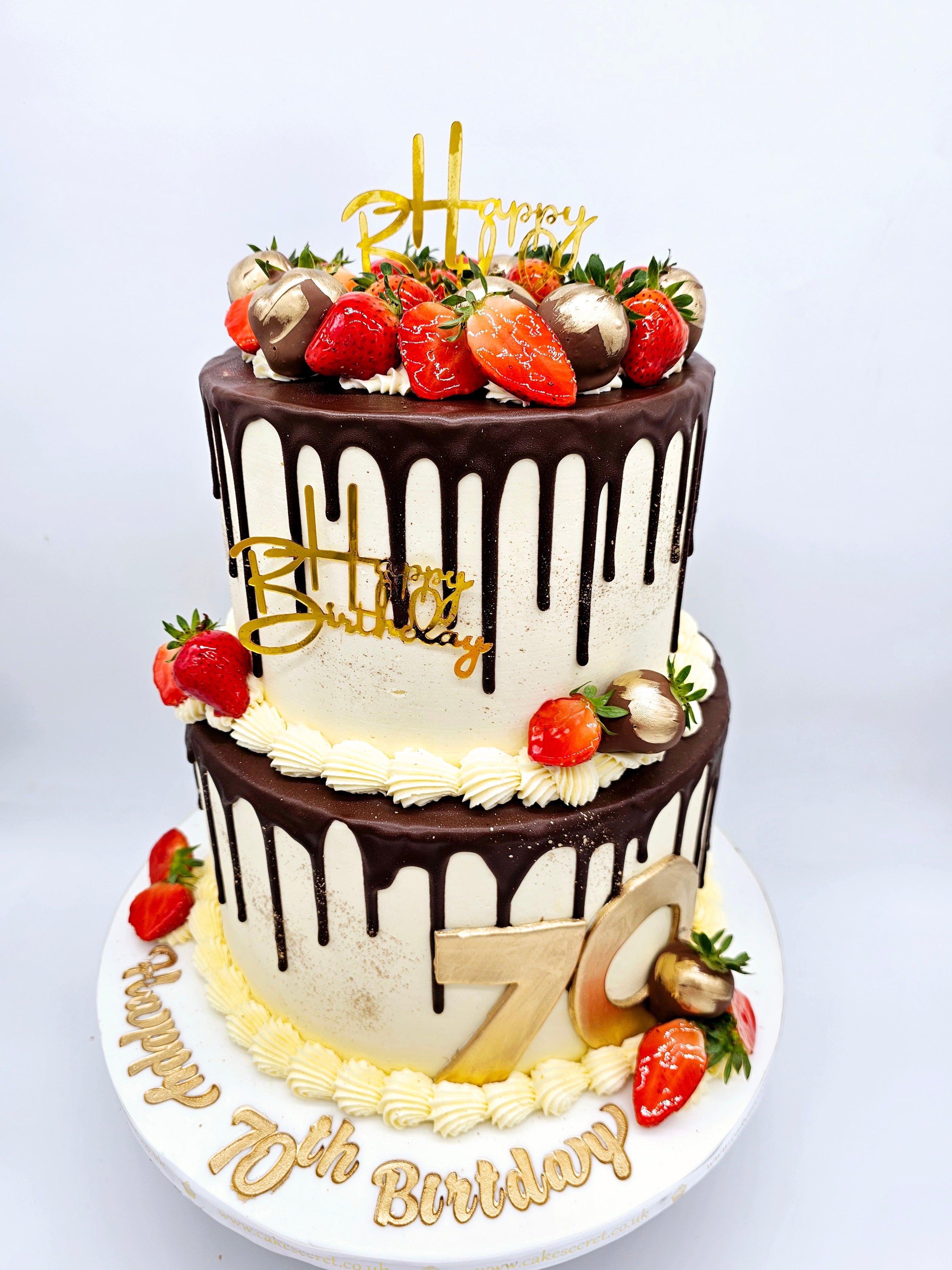 Chocolate Drip Celebration Cake - Cake Secret