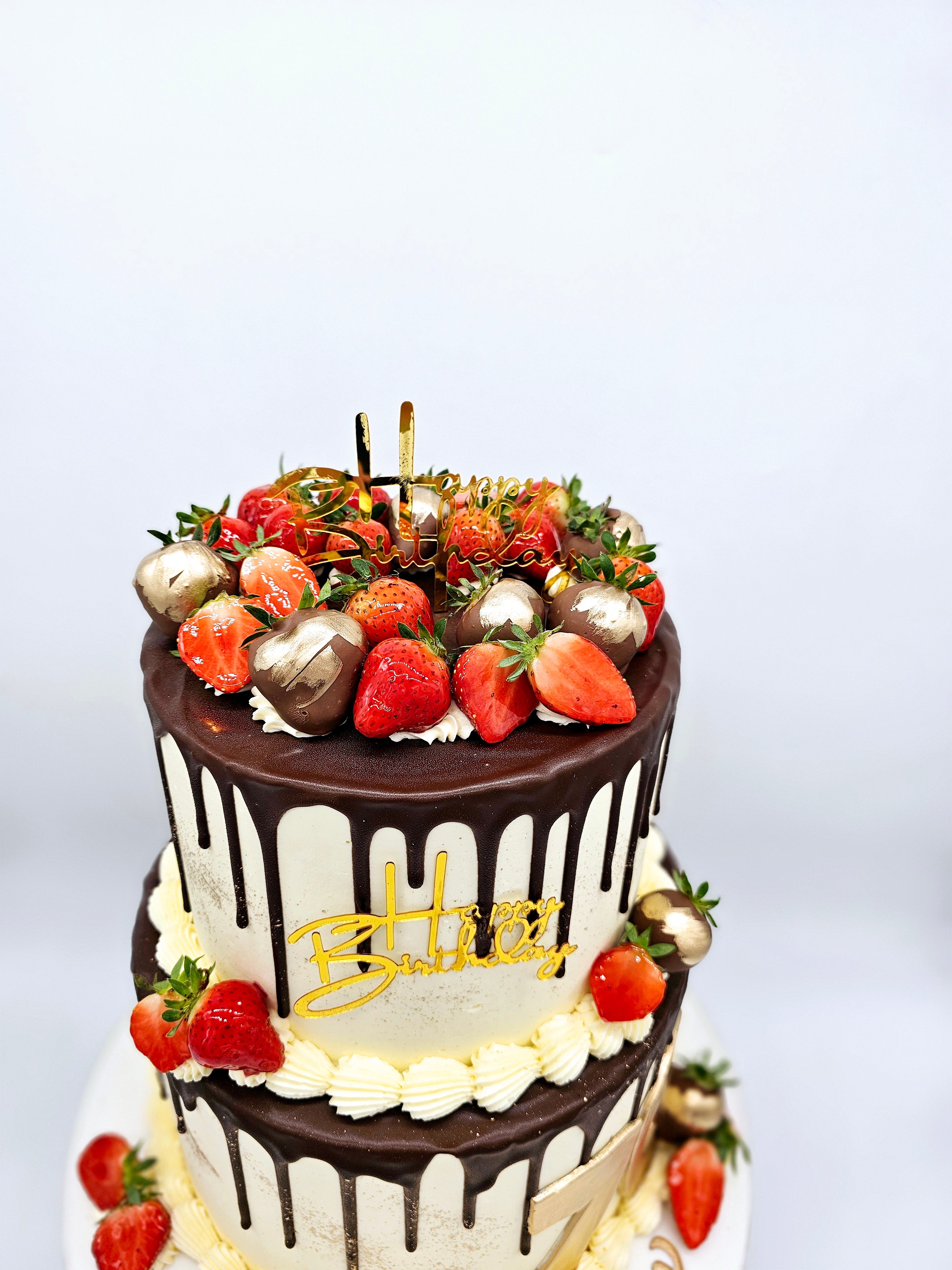 Chocolate Drip Celebration Cake - Cake Secret