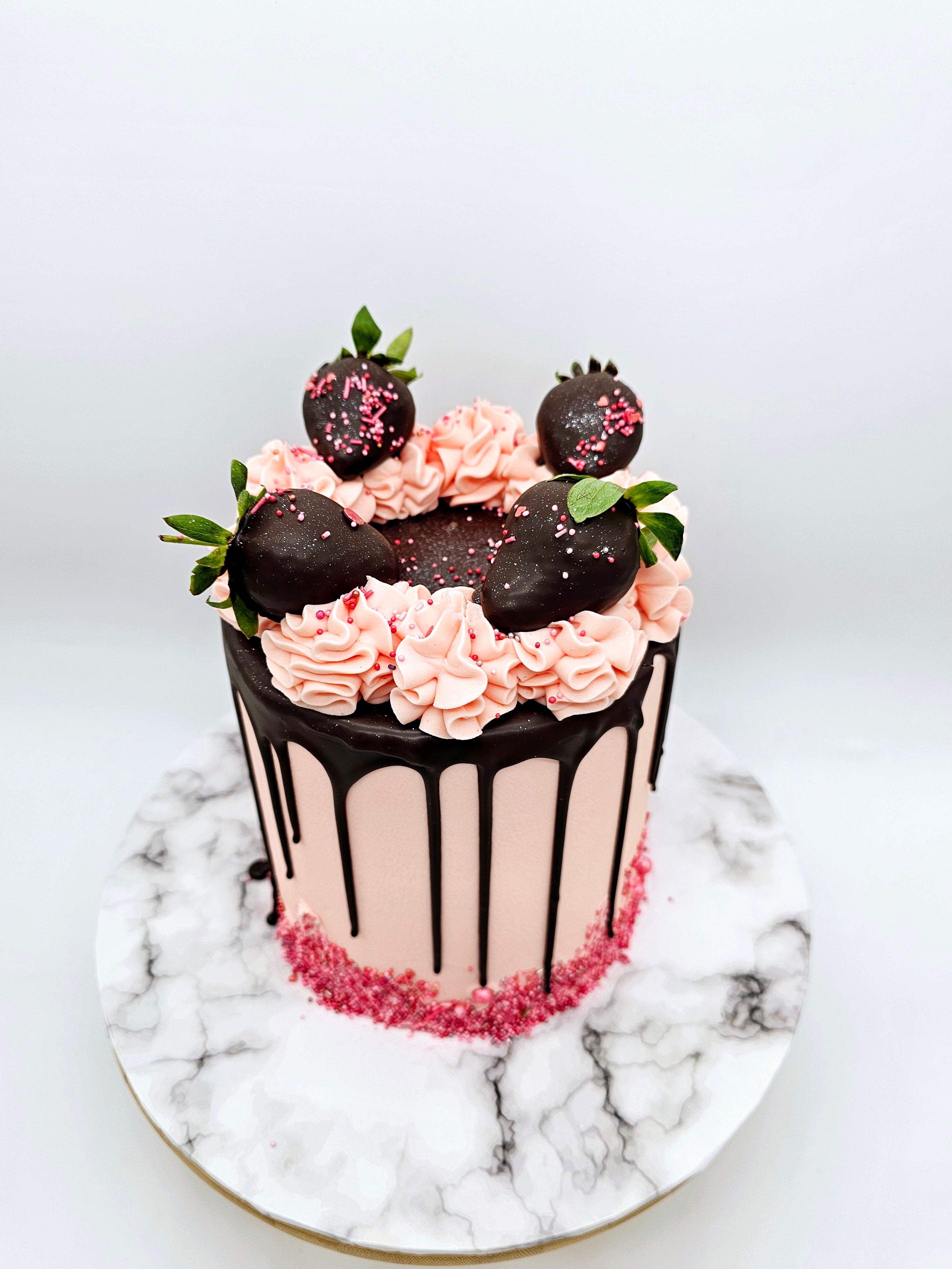 Chocolate Strawberry Valentine’s Cake - Cake Secret