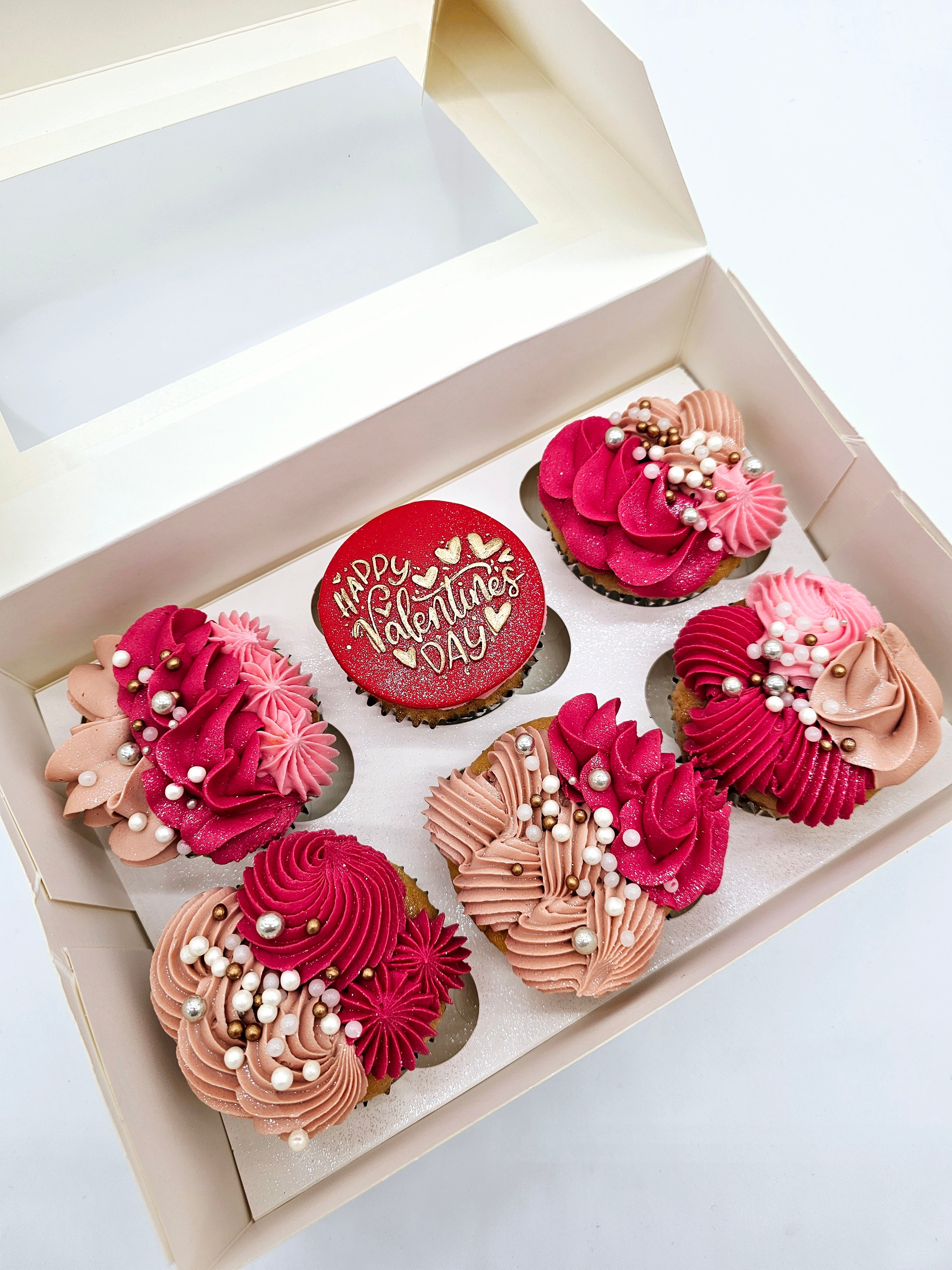 Valentine's Day Luxury Cupcake Gift Box - Cake Secret