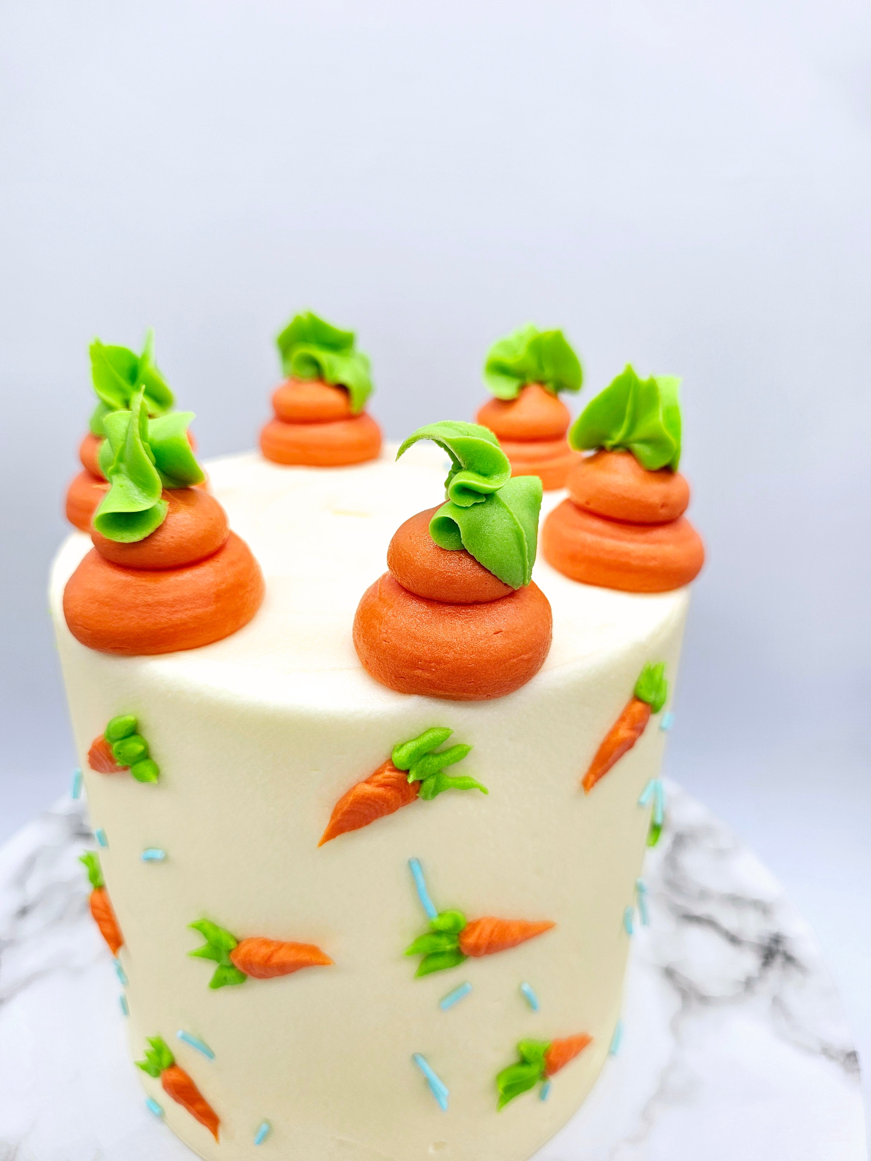 Carrot Garden Delight – Easter Buttercream Cake - Cake Secret