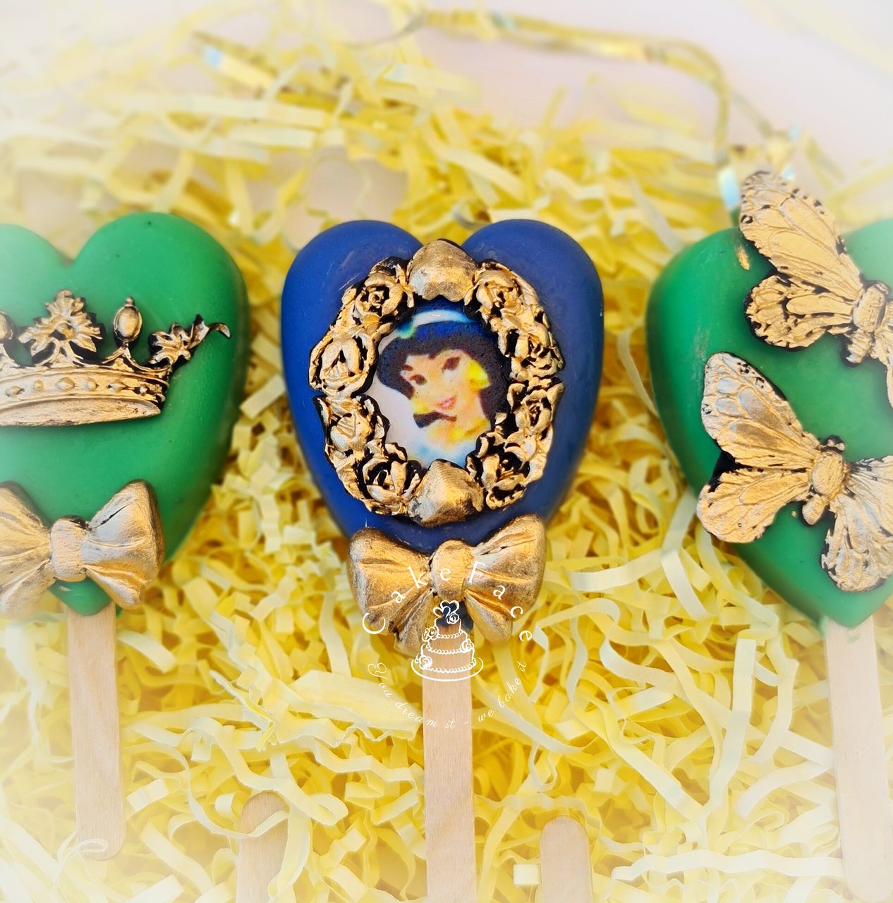 Princess Hearts & Numbers Cakesicles - Cake Secret