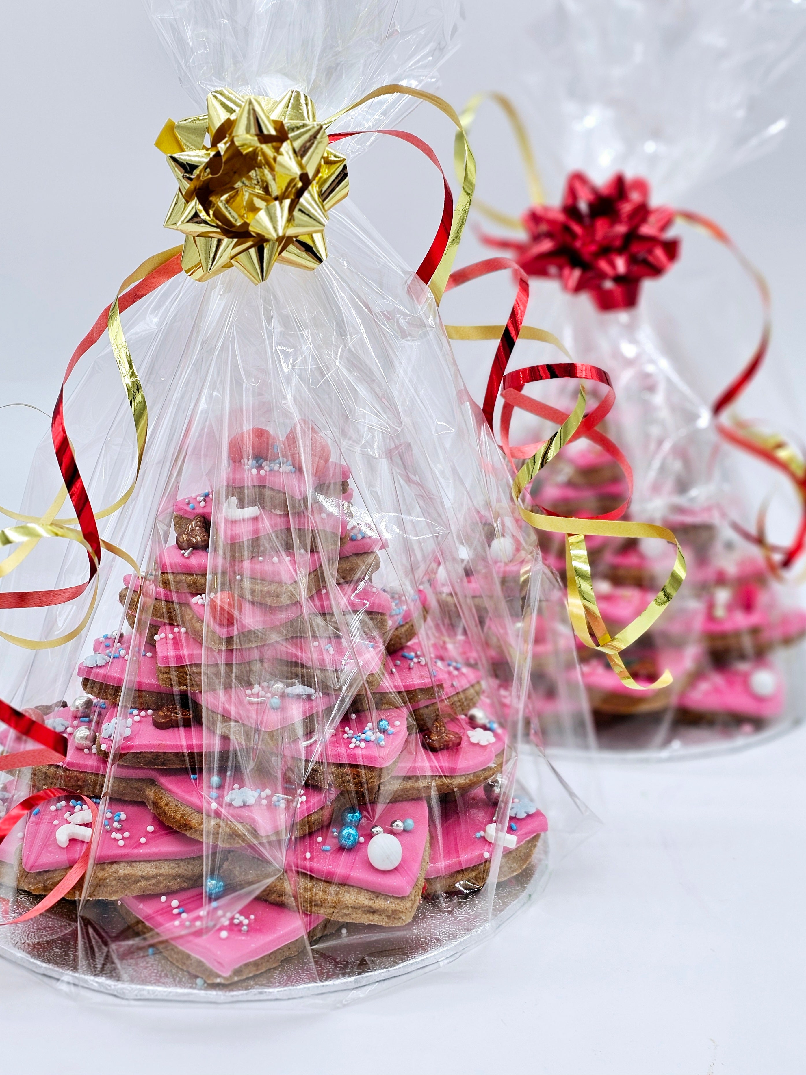 Festive Christmas Tree cookie Tower - Cake Secret