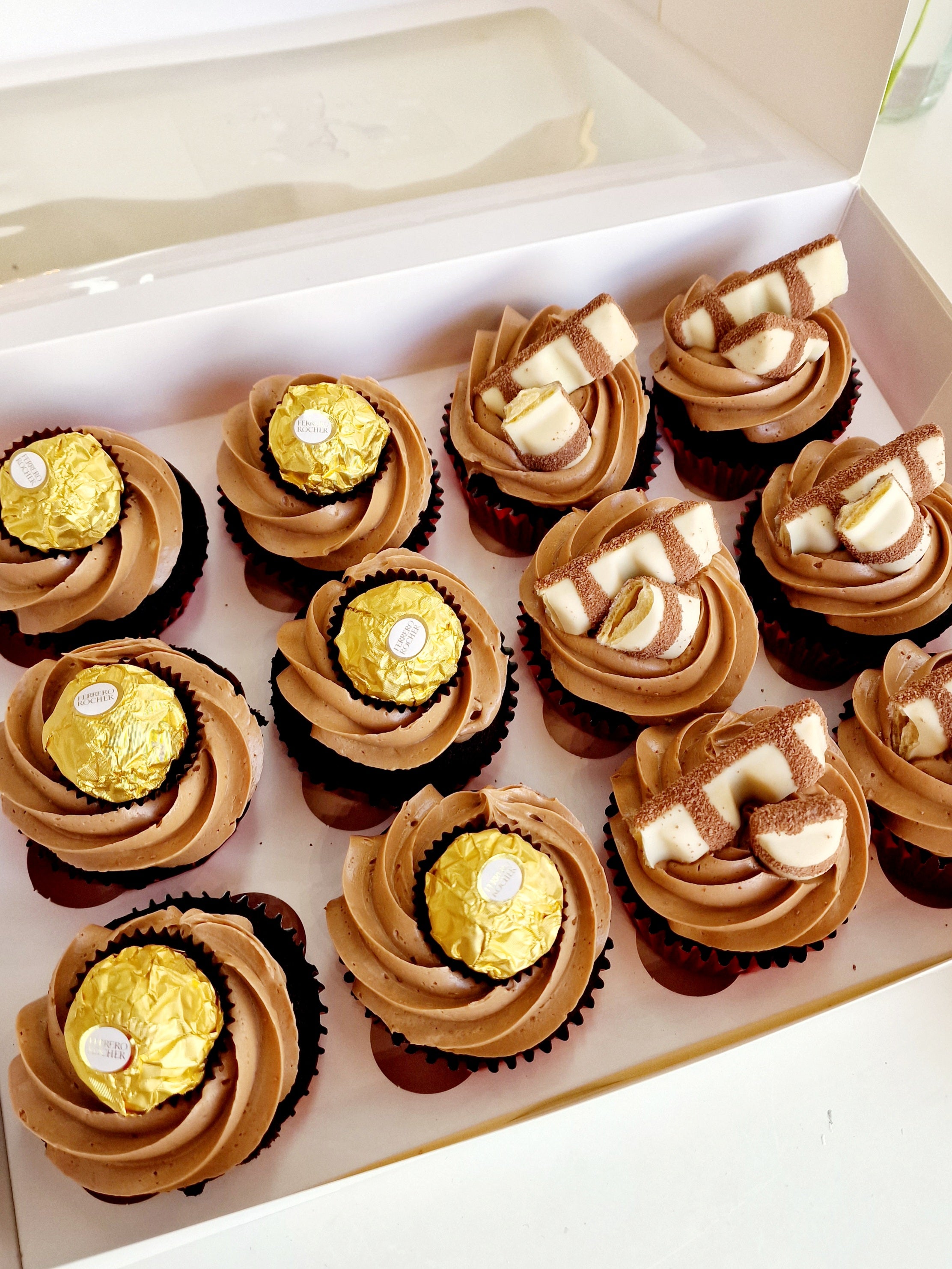 Decadent Delights Ferrero Rocher And Kinder Bueno Cupcakes - Cake Secret