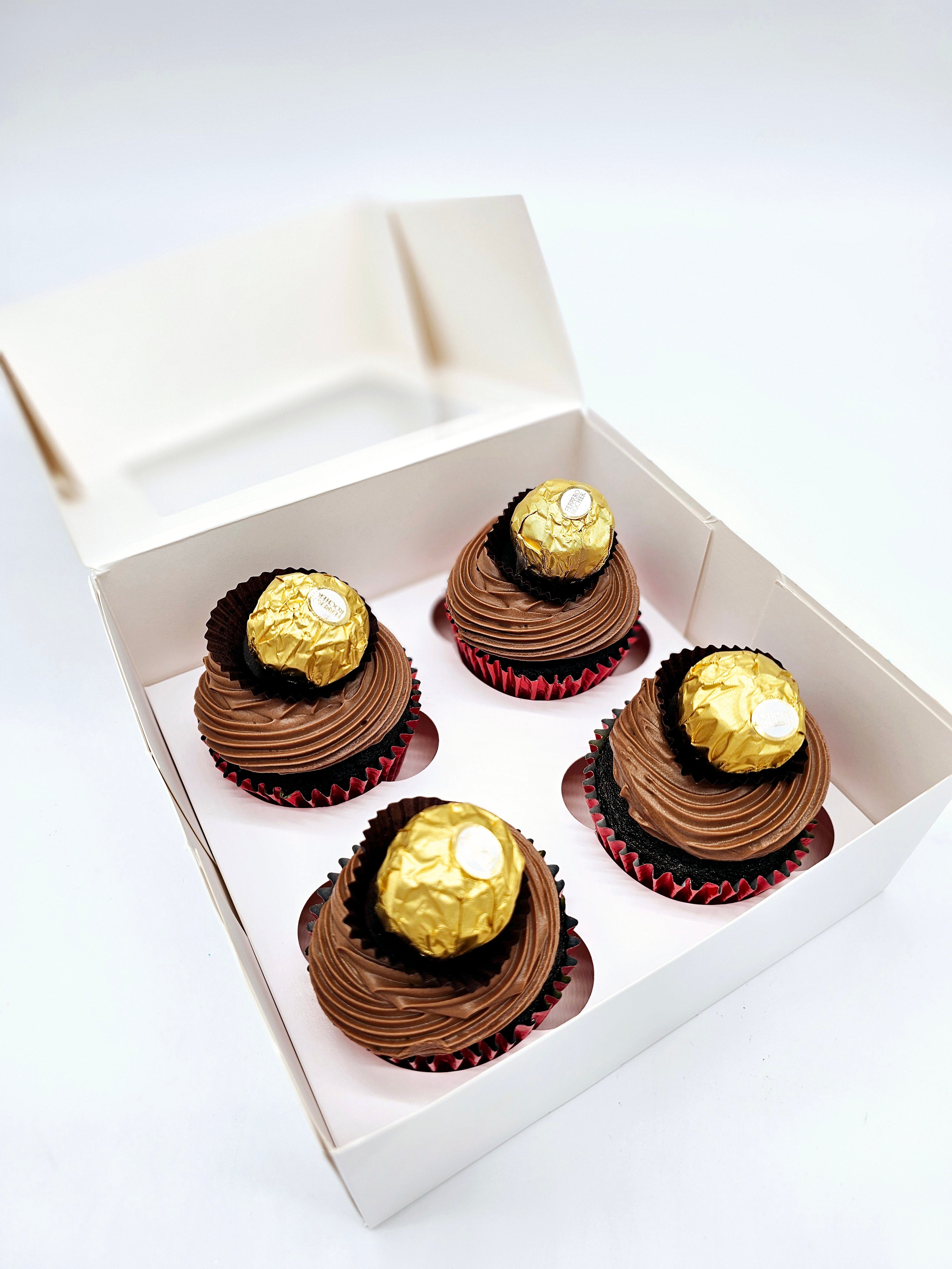 Hazelnut Bliss Ferrero Cupcakes - Cake Secret