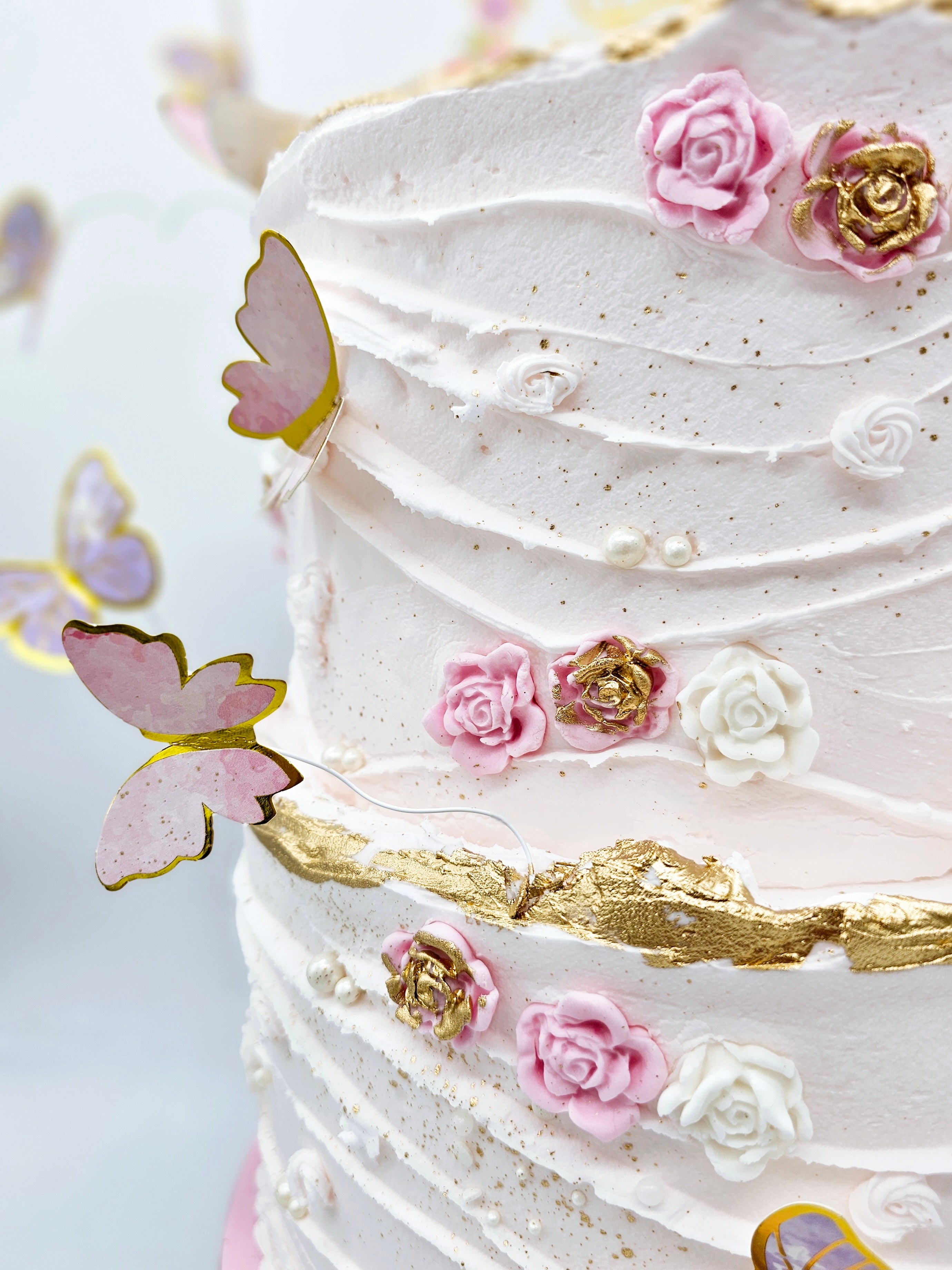 Vegan Enchanted Butterfly Bliss Birthday Cake - Cake Secret