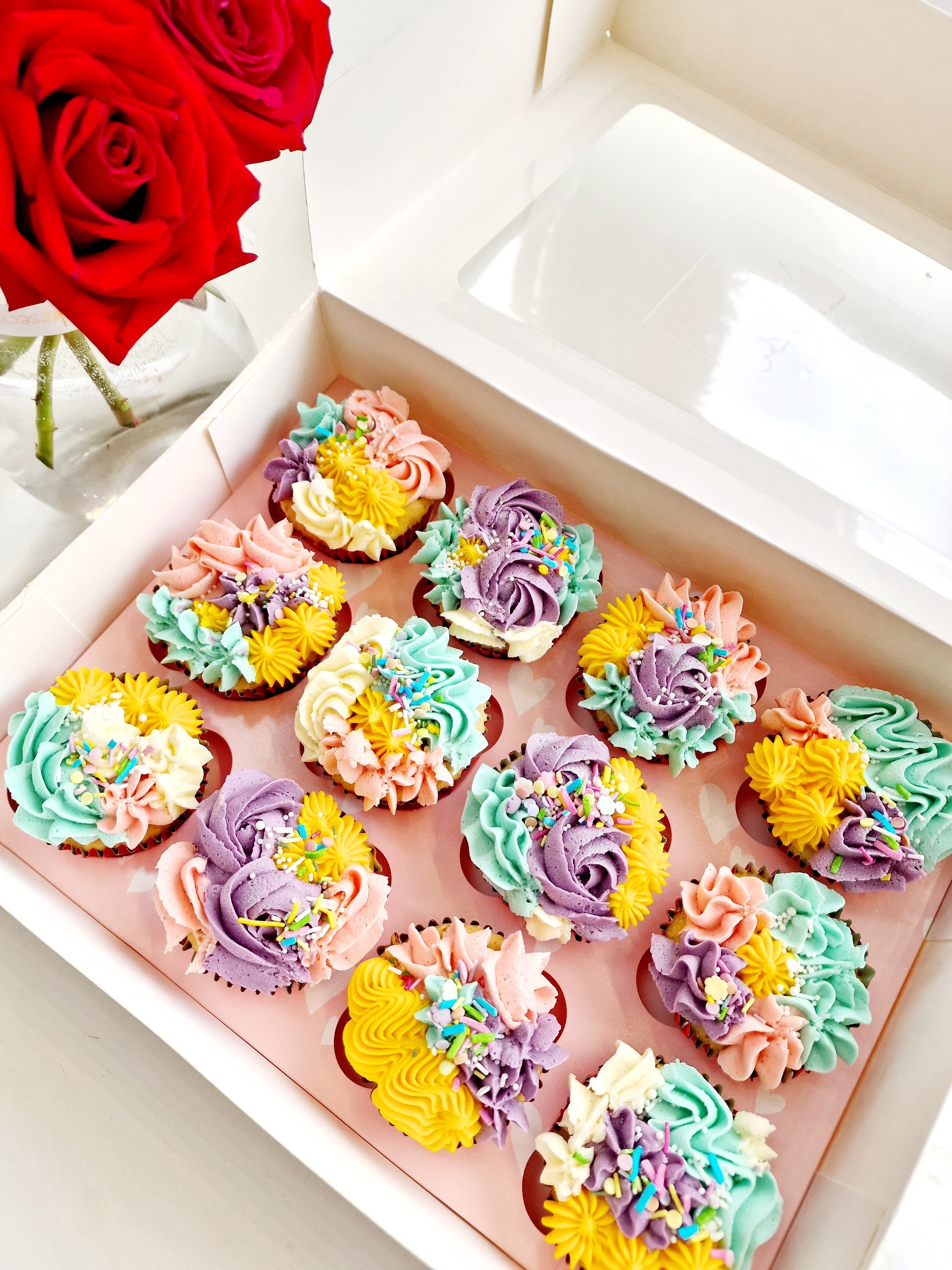 Eggless Vibrant Delights Cupcakes - Cake Secret