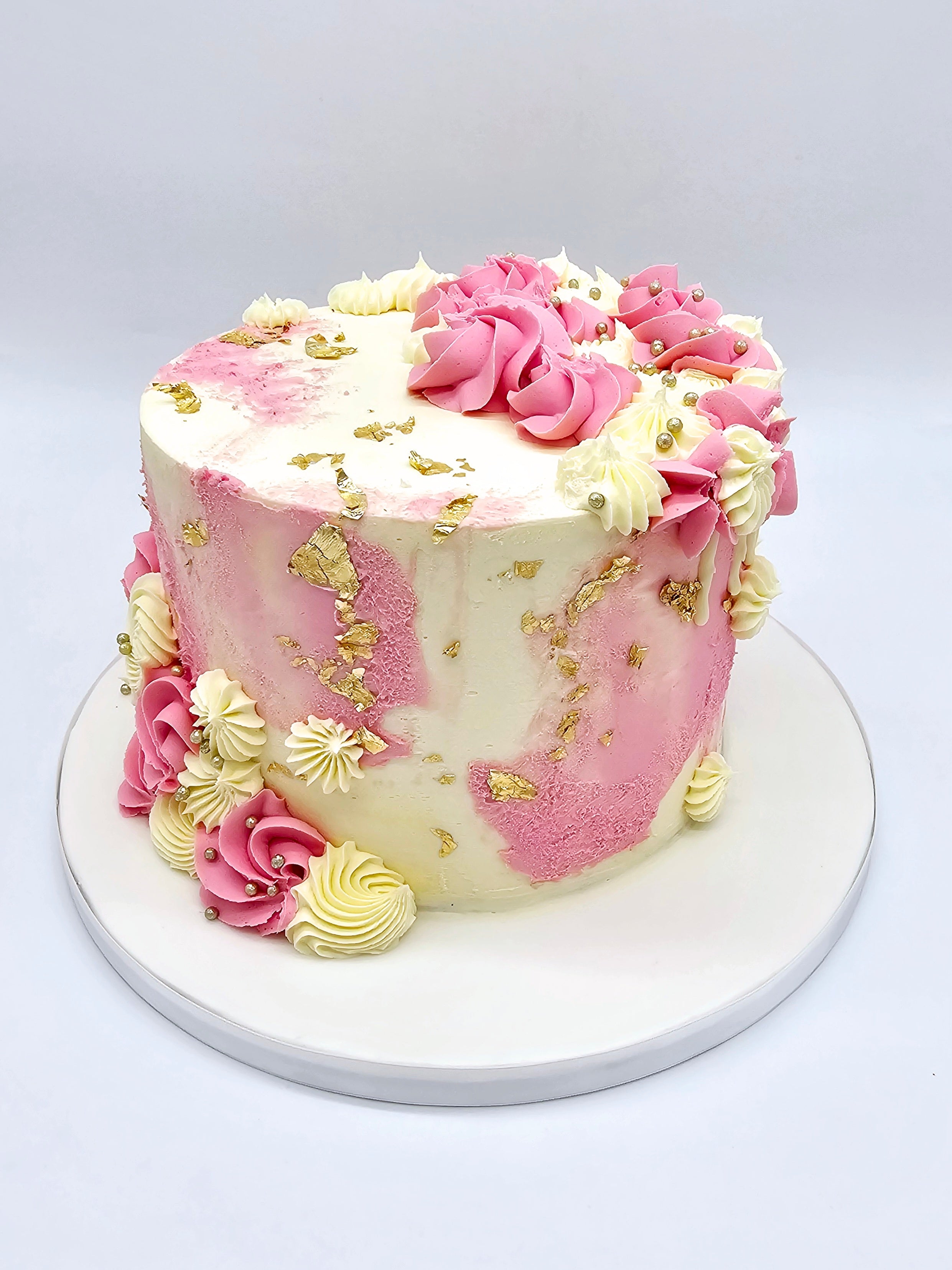 Gluten-Free Buttercream Swirls Birthday Cake - Cake Secret