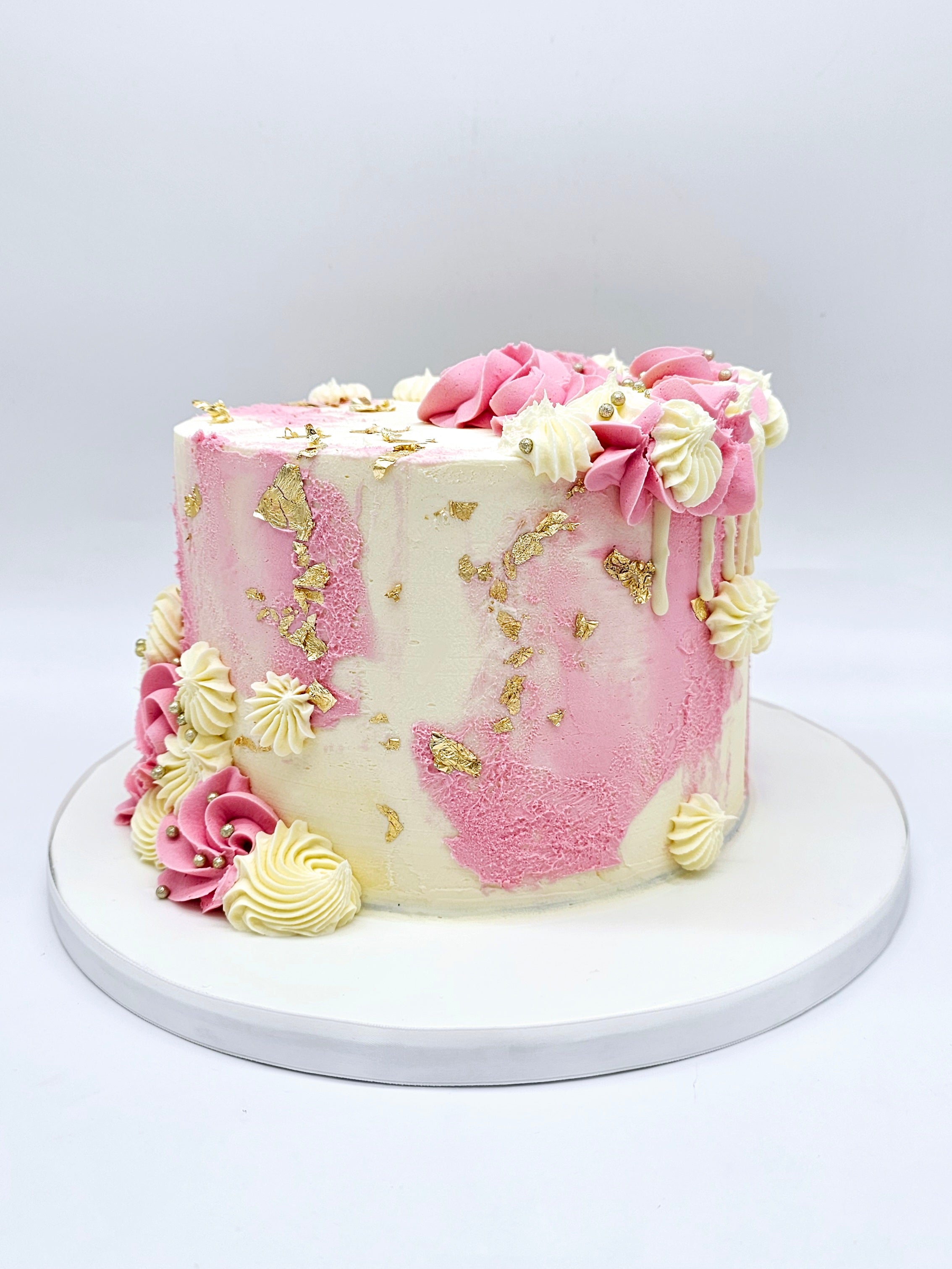 Gluten-Free Buttercream Swirls Birthday Cake - Cake Secret