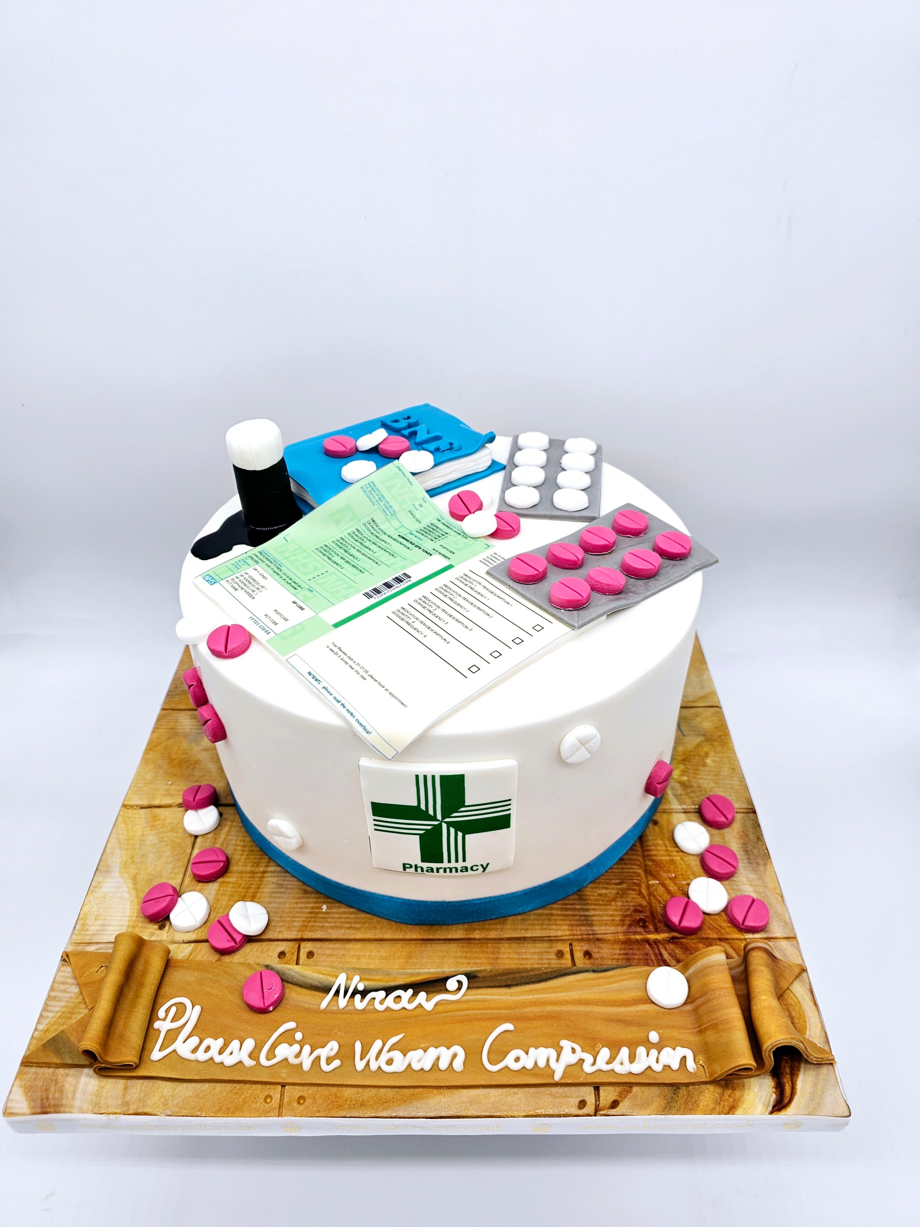 Gluten-Free Pharmacy Birthday Cake - Cake Secret