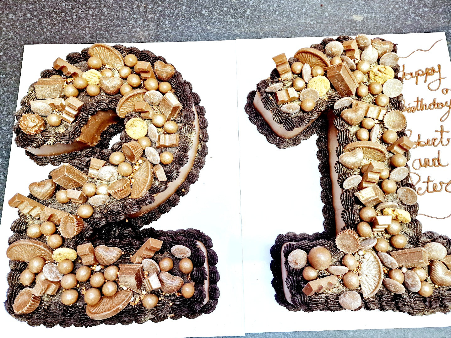 Decadent Chocolate Number Cake - Cake Secret